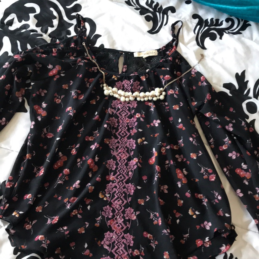 Cold shoulder blouse